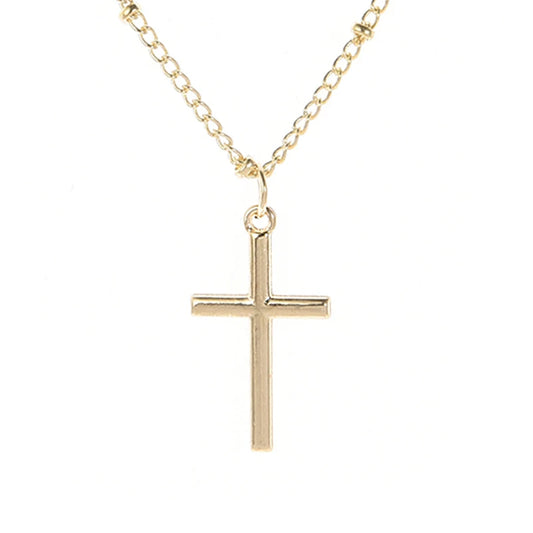 Classic Retro Jesus Cross Pendant Necklace