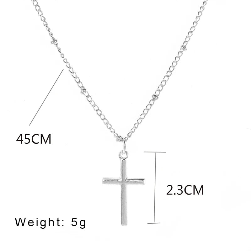 Classic Retro Jesus Cross Pendant Necklace