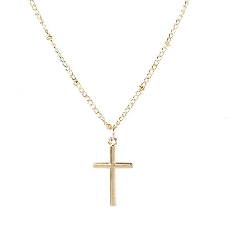 Classic Retro Jesus Cross Pendant Necklace